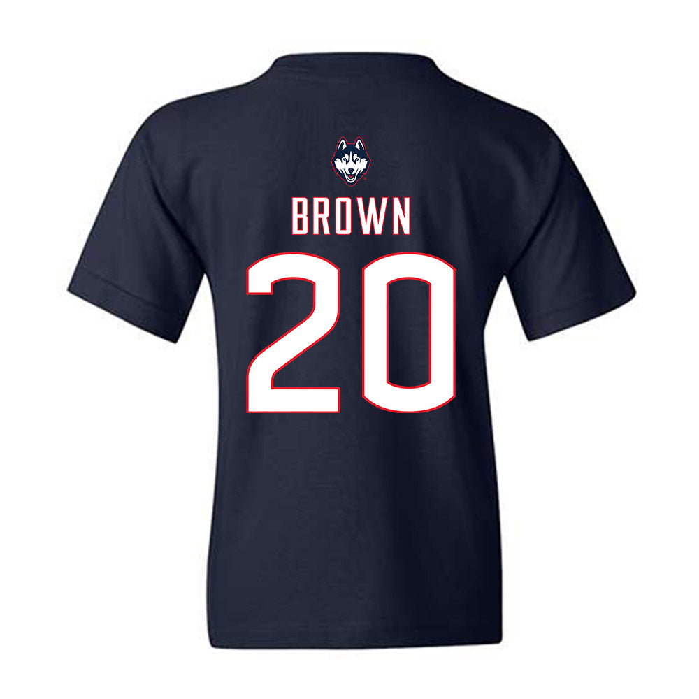 UConn - NCAA Women's Soccer : Brooke Brown - Sports Shersey Youth T-Shirt-1