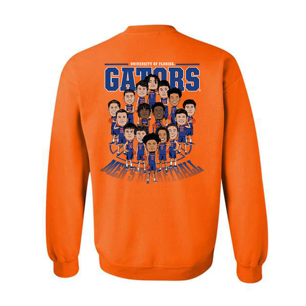 Florida - NCAA Men's Basketball : - Crewneck Sweatshirt Team Caricature