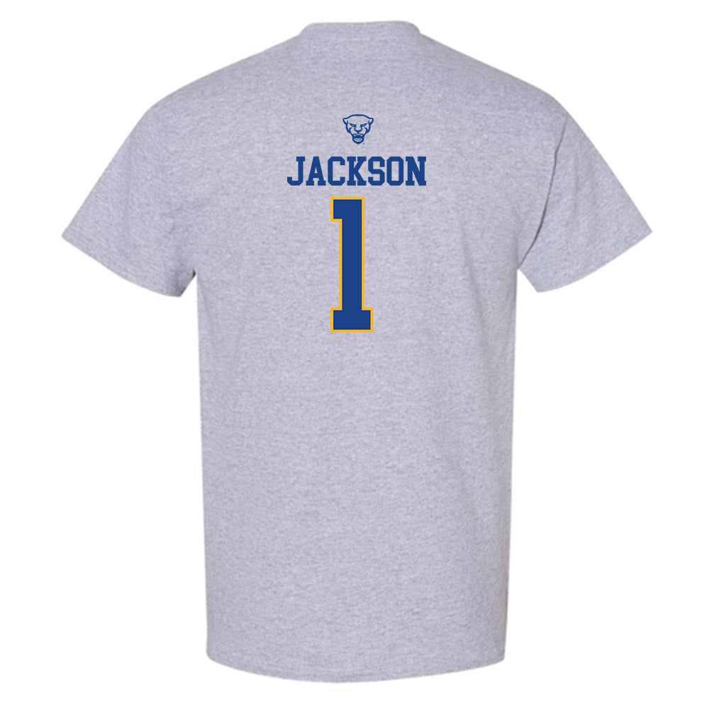 Pittsburgh - NCAA Men's Basketball : Dishon Jackson - Classic Shersey T-Shirt-1