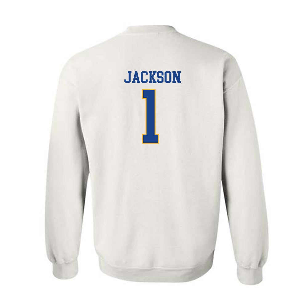Pittsburgh - NCAA Men's Basketball : Dishon Jackson - Classic Shersey Crewneck Sweatshirt-1