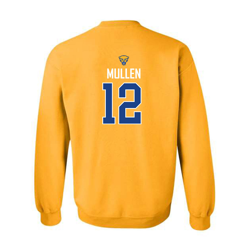 Pittsburgh - NCAA Men's Basketball : Kieran Mullen - Sports Shersey Crewneck Sweatshirt-1