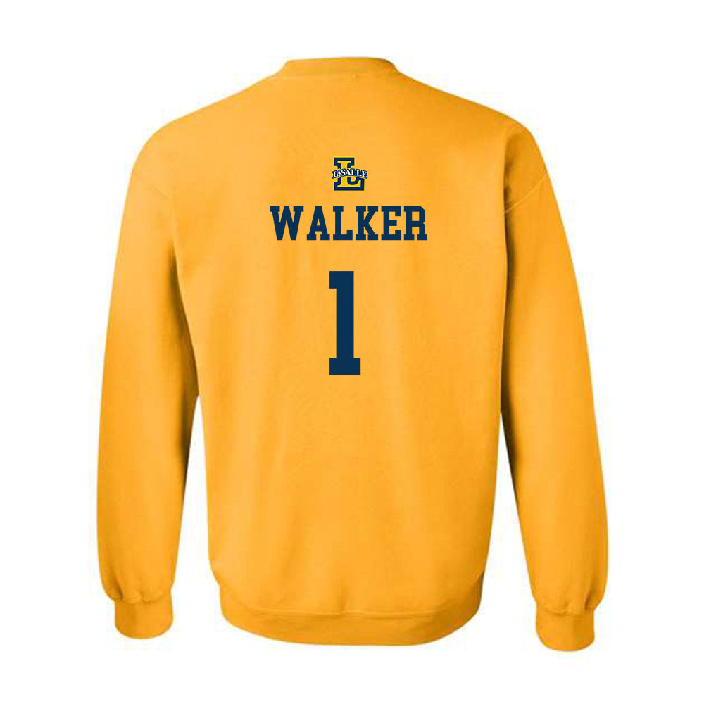 La Salle - NCAA Men's Basketball : Ashton Walker - Sports Shersey Crewneck Sweatshirt-1