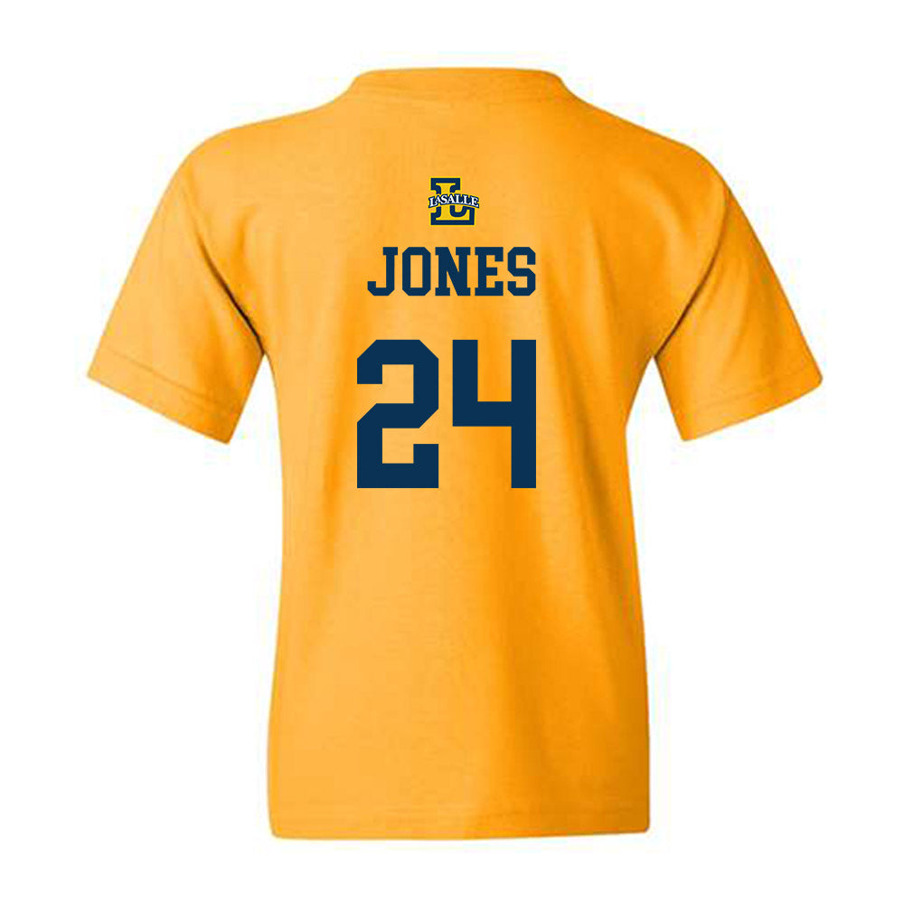 La Salle - NCAA Men's Basketball : Deuce Jones - Sports Shersey Youth T-Shirt-1