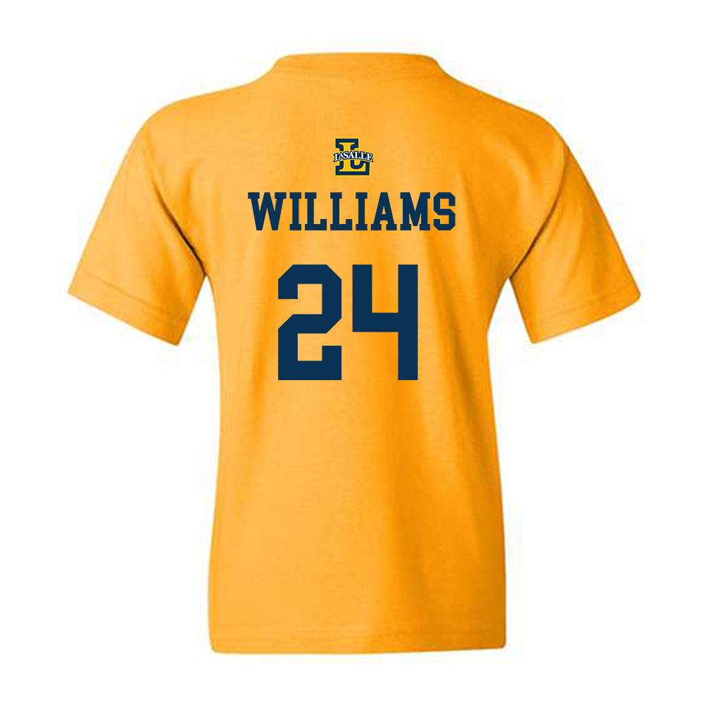 La Salle - NCAA Women's Basketball : Kiara Williams - Sports Shersey Youth T-Shirt-1