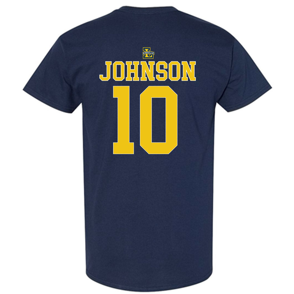 La Salle - NCAA Men's Basketball : Jaden Johnson - Generic Shersey T-Shirt-1