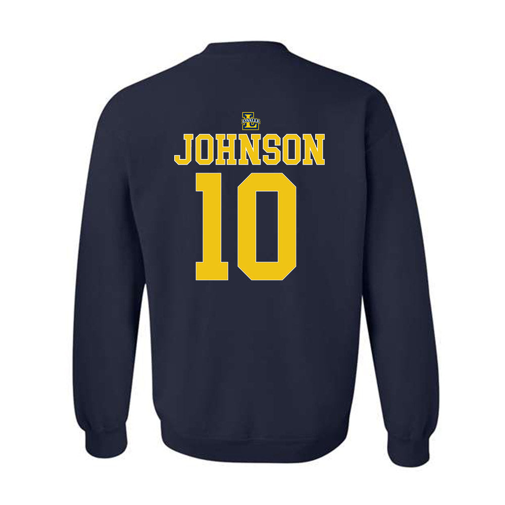 La Salle - NCAA Men's Basketball : Jaden Johnson - Generic Shersey Crewneck Sweatshirt-1