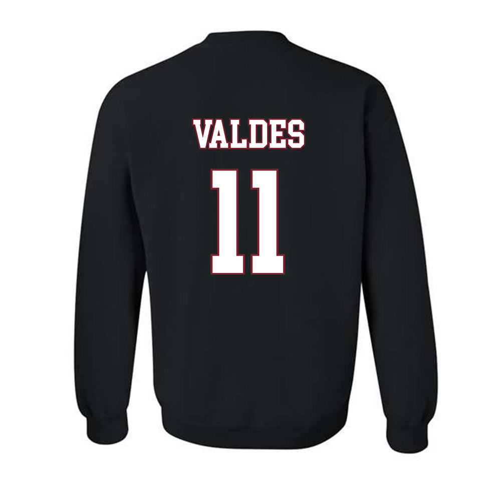 Troy - NCAA Men's Basketball : Victor Valdes - Crewneck Sweatshirt-1