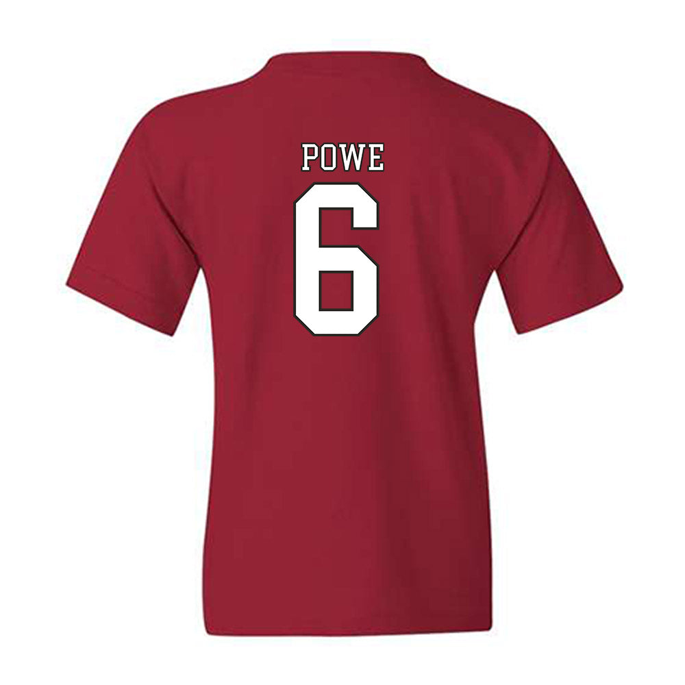 Troy - NCAA Football : Justin Powe - Generic Shersey Youth T-Shirt-1