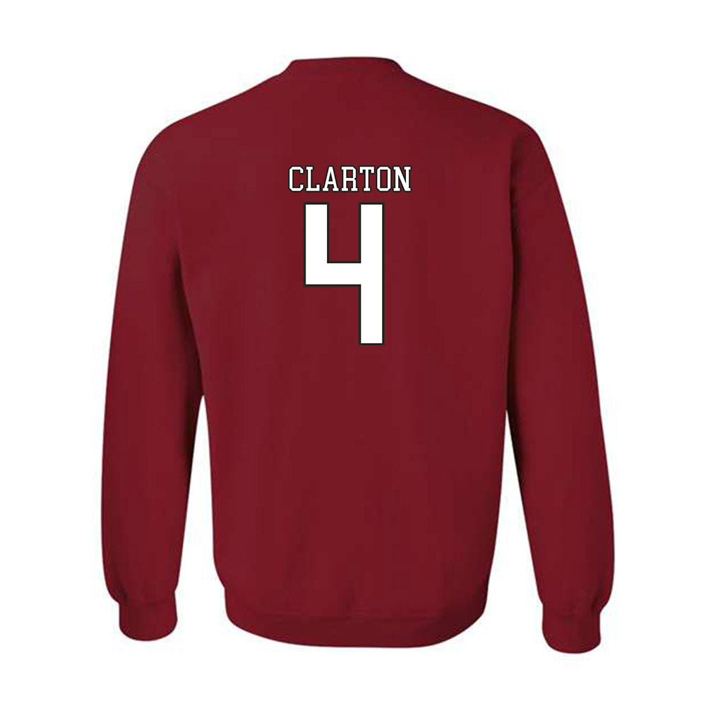 Troy - NCAA Men's Basketball : Emmanuel Clarton - Generic Shersey Crewneck Sweatshirt-1
