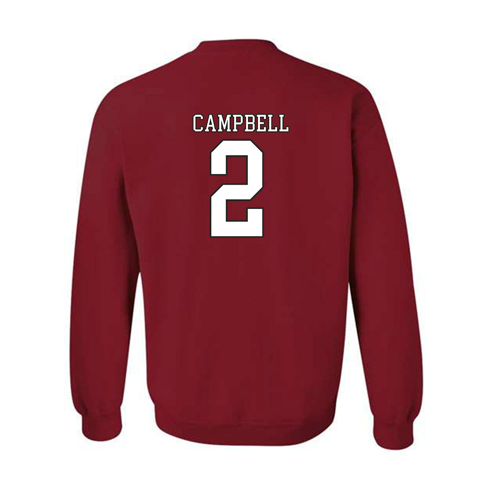 Troy - NCAA Men's Basketball : Cobi Campbell - Generic Shersey Crewneck Sweatshirt-1