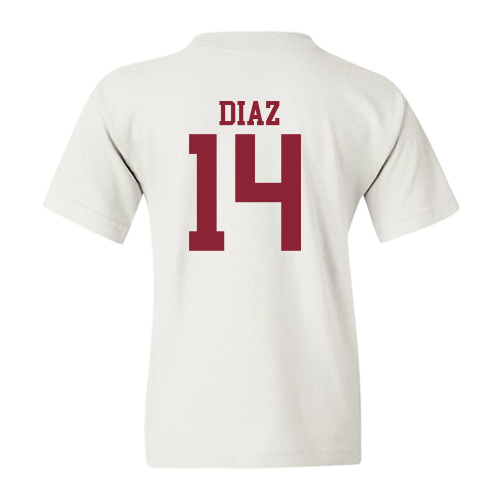 Troy - NCAA Baseball : Zaid Diaz - Generic Shersey Youth T-Shirt-1