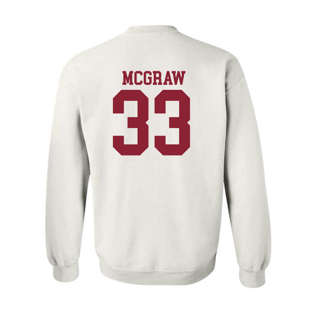 Troy - NCAA Baseball : Gregory McGraw - Generic Shersey Crewneck Sweatshirt-1