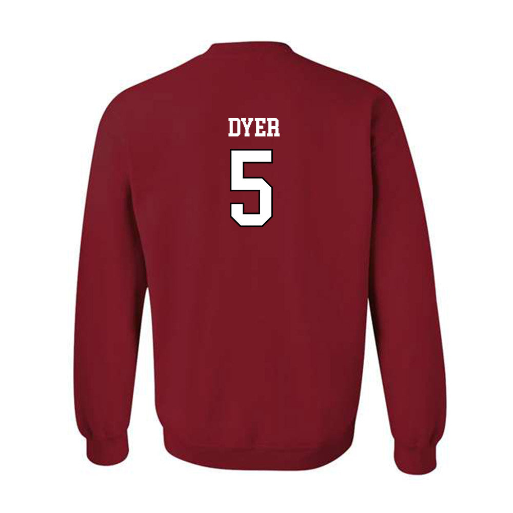 Troy - NCAA Women's Basketball : Xaviera Dyer - Cardinal Red Crewneck Sweatshirt-1