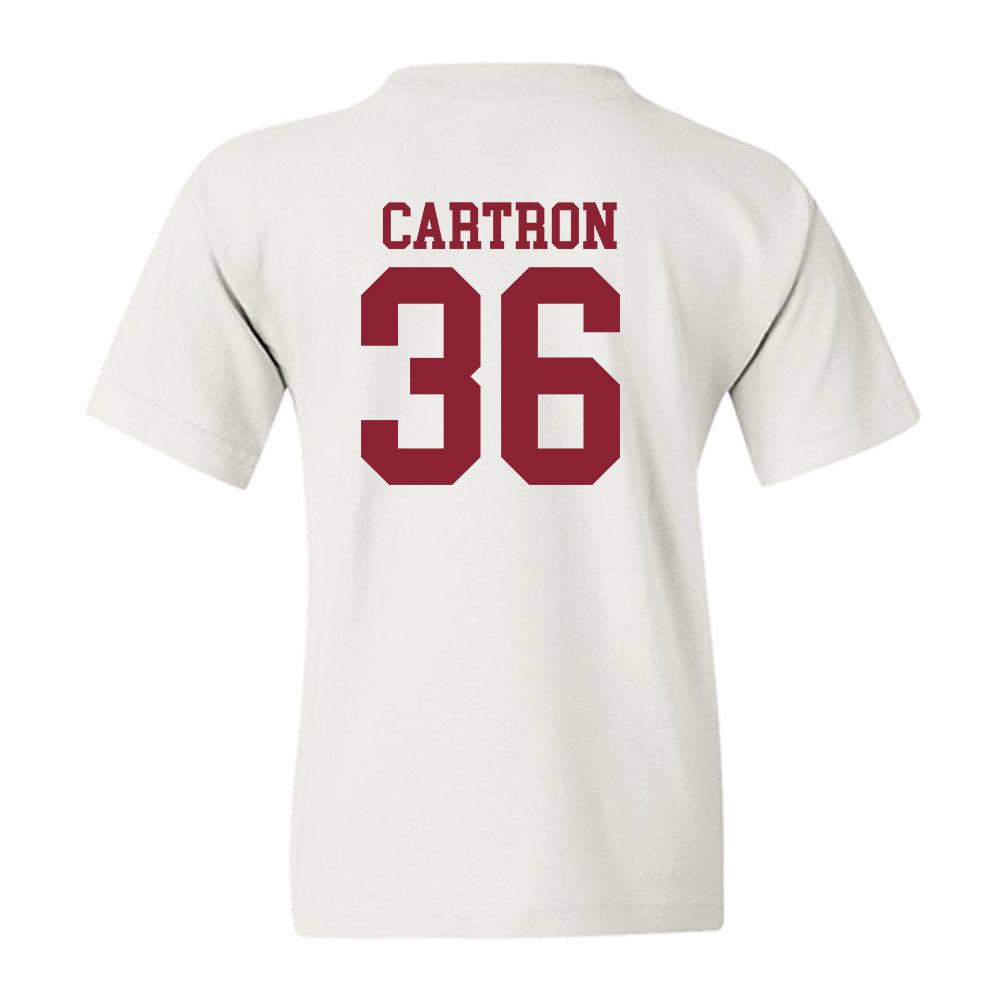 Troy - NCAA Baseball : Chase Cartron - Generic Sports Shersey Youth T-Shirt-1