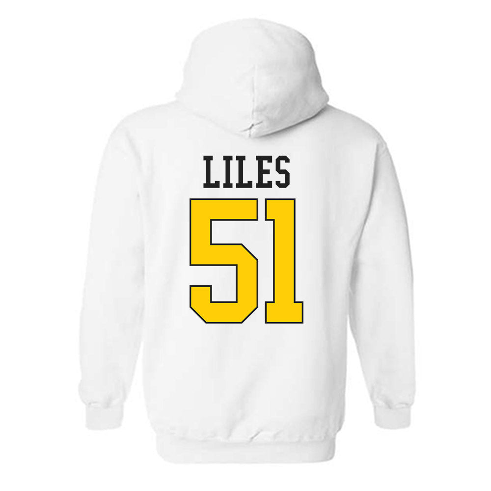 App State - NCAA Football : Kj Liles - Generic Shersey Hooded Sweatshirt-1
