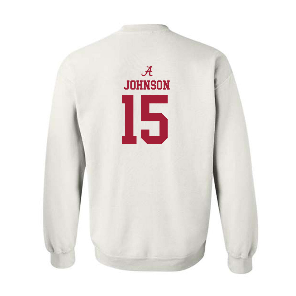 Alabama - NCAA Football : Duke Johnson - Classic Shersey Crewneck Sweatshirt-1