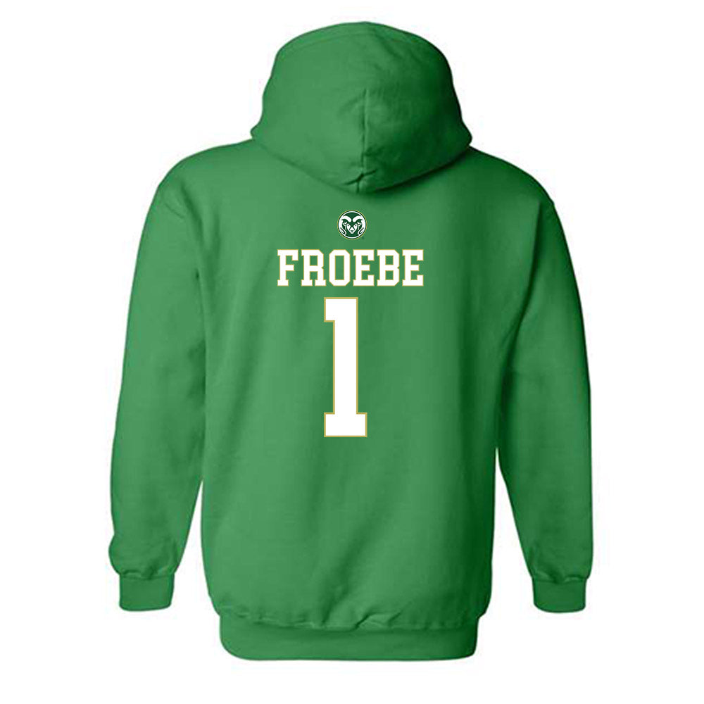 Colorado State - NCAA Women's Basketball : Kloe Froebe - Hooded Sweatshirt-1