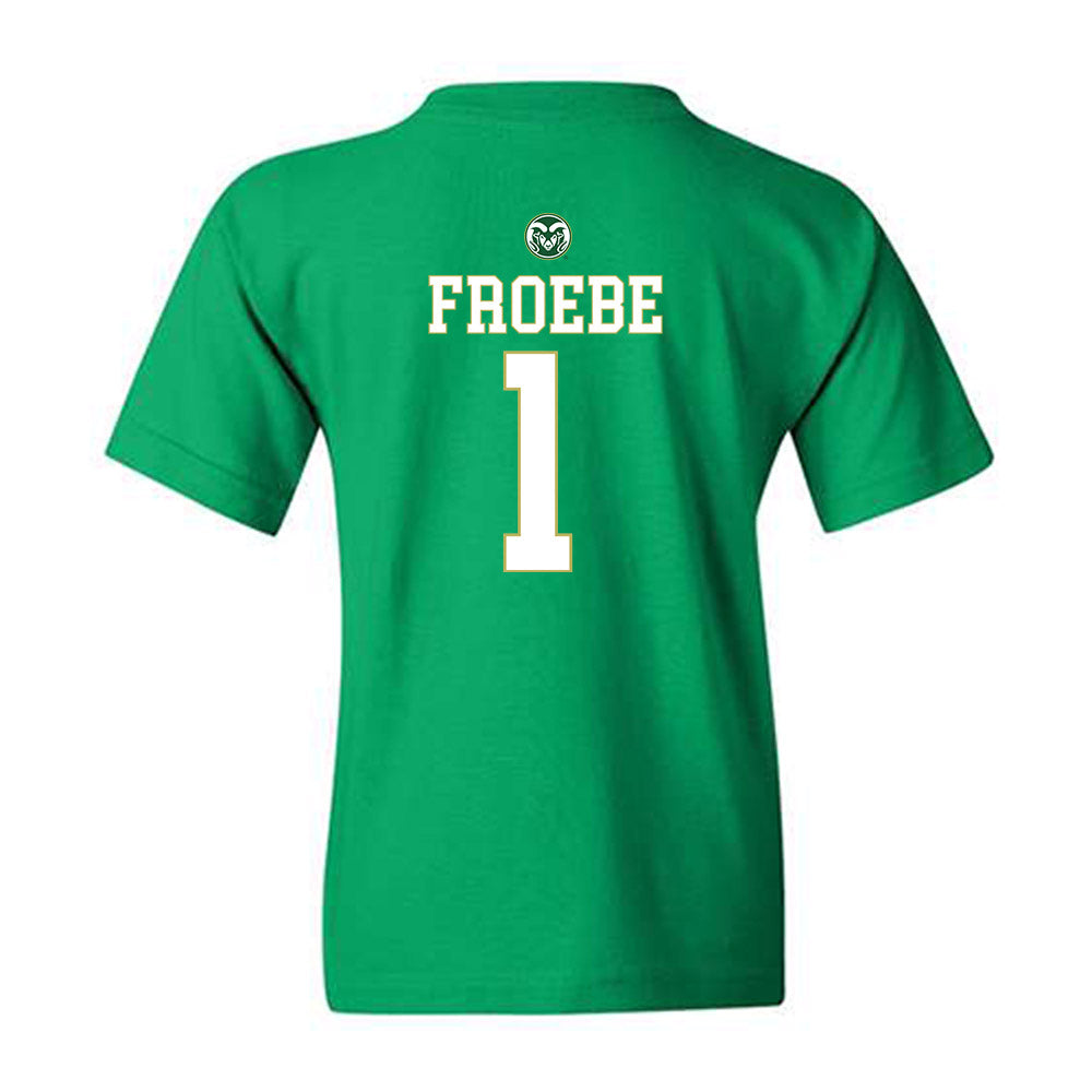 Colorado State - NCAA Women's Basketball : Kloe Froebe - Youth T-Shirt-1