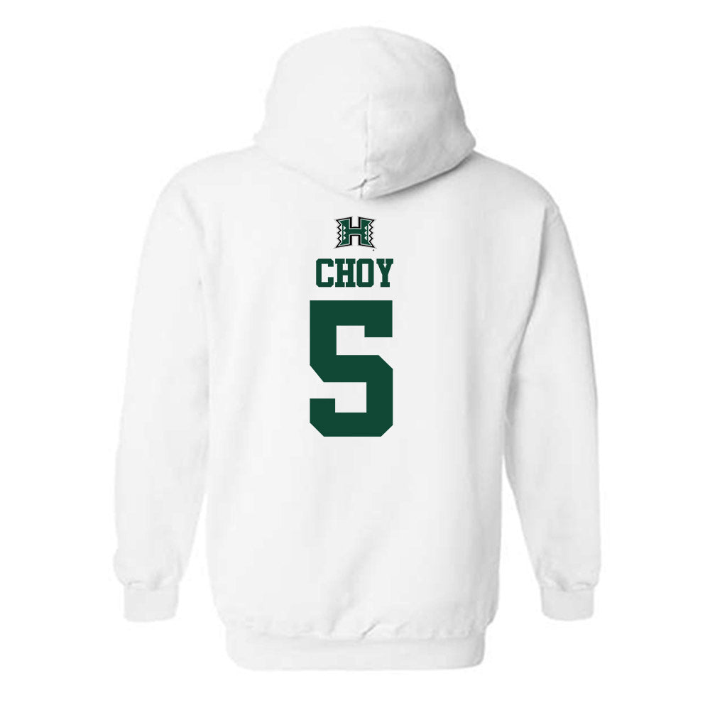 Hawaii - NCAA Men's Volleyball : Eleu Choy - Replica Shersey Hooded Sweatshirt-1
