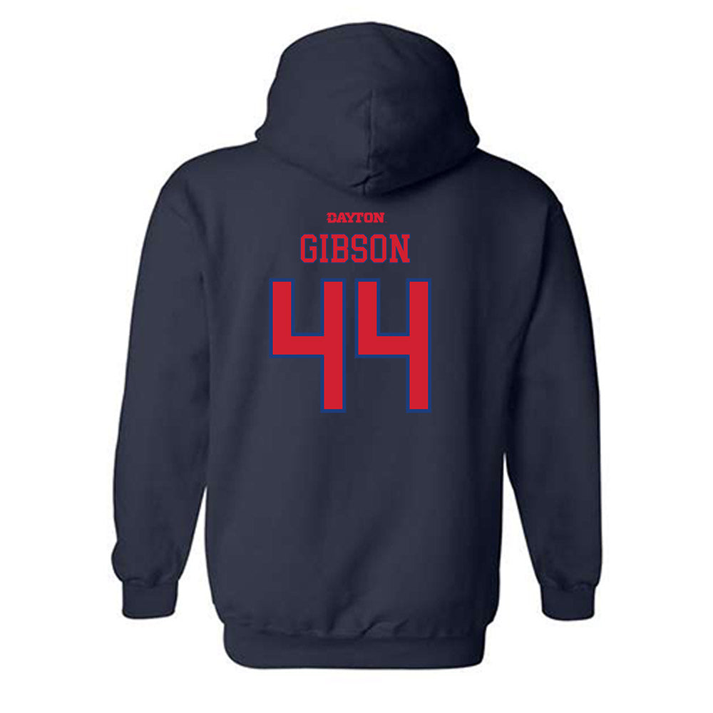 Dayton - NCAA Softball : Ryan Gibson - Generic Shersey Hooded Sweatshirt-1