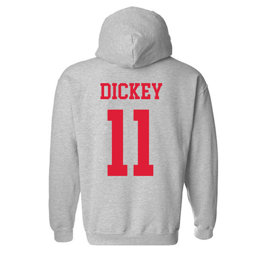 Dayton - NCAA Men's Basketball : Evan Dickey - Classic Shersey Hooded Sweatshirt-1