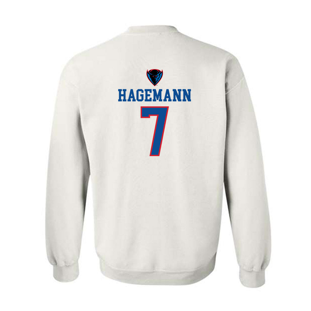DePaul - NCAA Women's Basketball : Devin Hagemann - Classic Shersey Crewneck Sweatshirt-1
