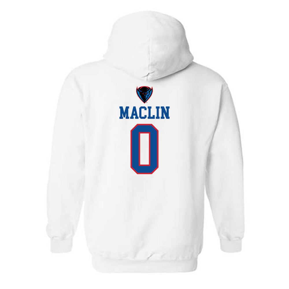 DePaul - NCAA Men's Basketball : Brandon Maclin - Classic Shersey Hooded Sweatshirt-1