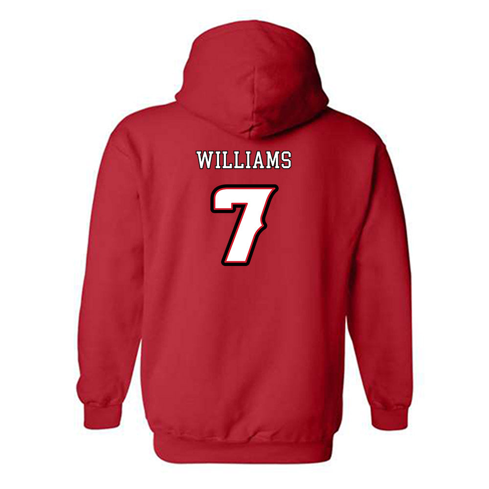 Louisiana - NCAA Softball : Dayzja Williams - Generic Shersey Hooded Sweatshirt
