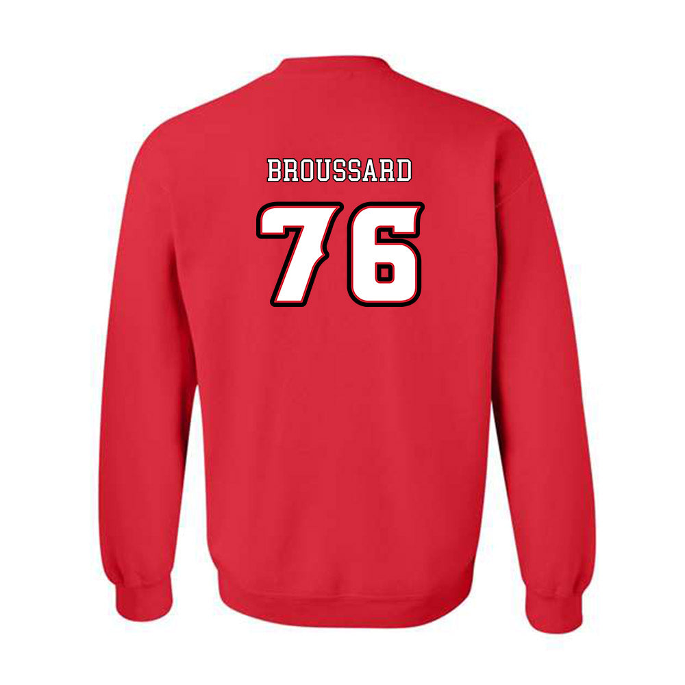 Louisiana - NCAA Football : Matthew Broussard - Generic Shersey Crewneck Sweatshirt