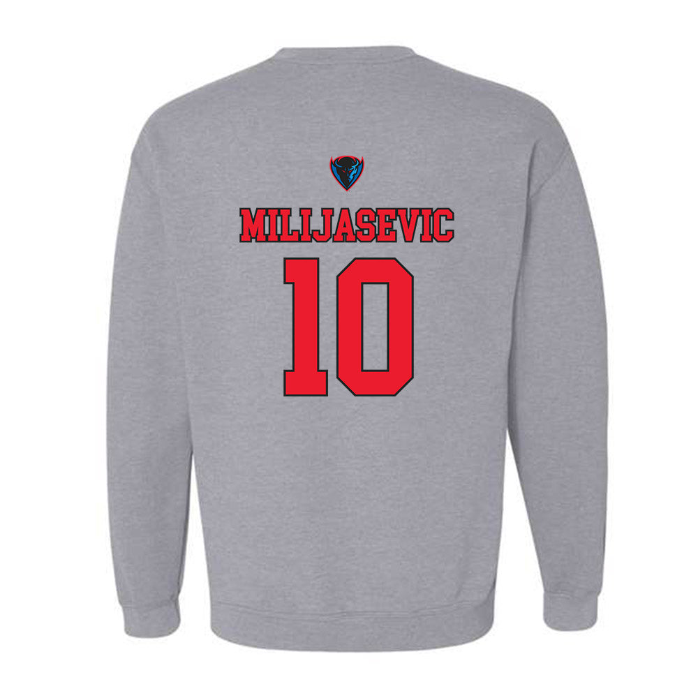 DePaul - NCAA Men's Basketball : Ilija Milijasevic - Sports Shersey Crewneck Sweatshirt-1