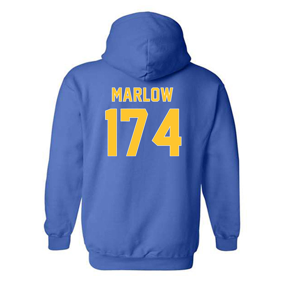Pittsburgh - NCAA Wrestling : Bode Marlow - Generic Shersey Hooded Sweatshirt-1