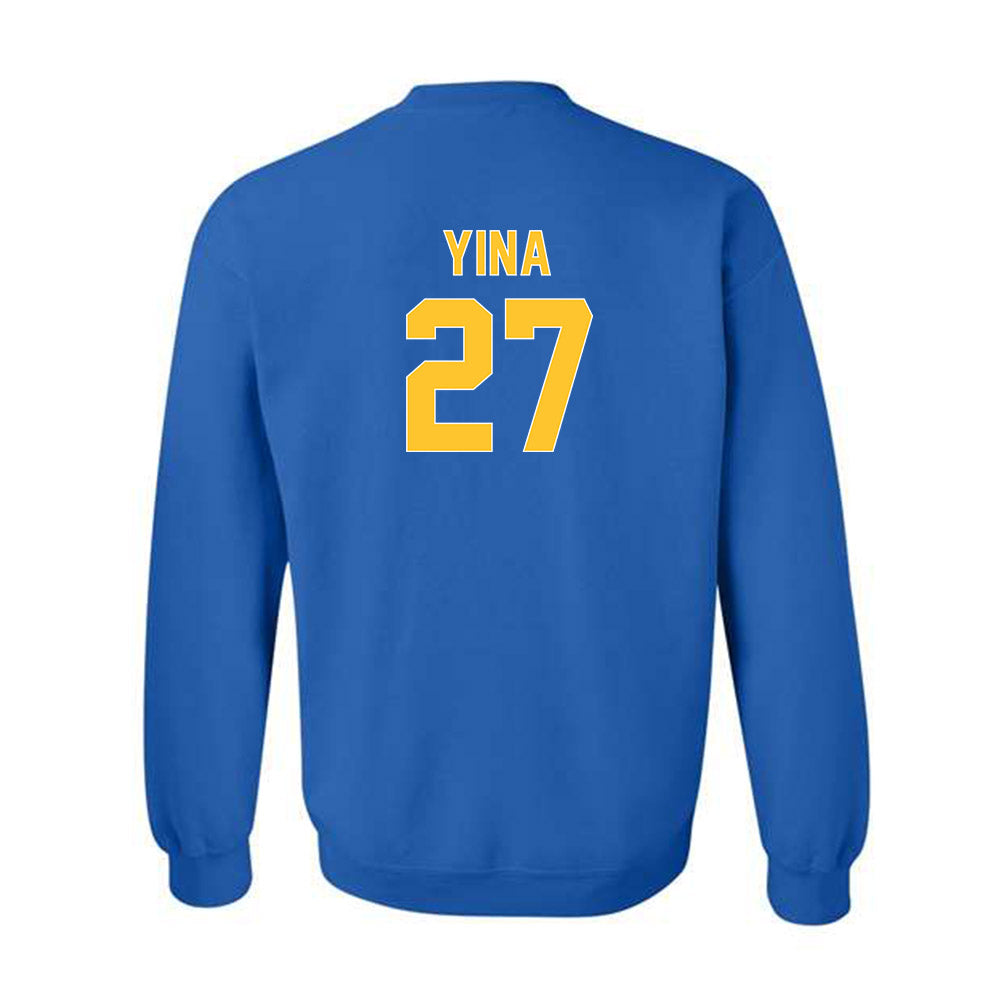 Pittsburgh - NCAA Women's Soccer : Adoo Yina - Generic Shersey Crewneck Sweatshirt-1