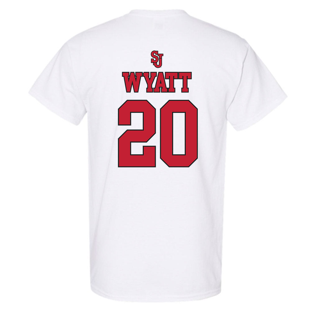 St. Johns - NCAA Women's Basketball : Sa'Mya Wyatt - Sports Shersey T-Shirt-1