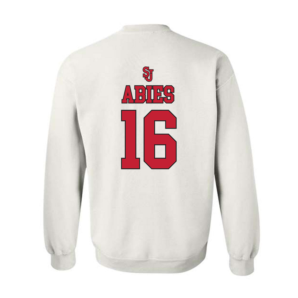 St. Johns - NCAA Women's Basketball : Daniela Abies - Sports Shersey Crewneck Sweatshirt-1