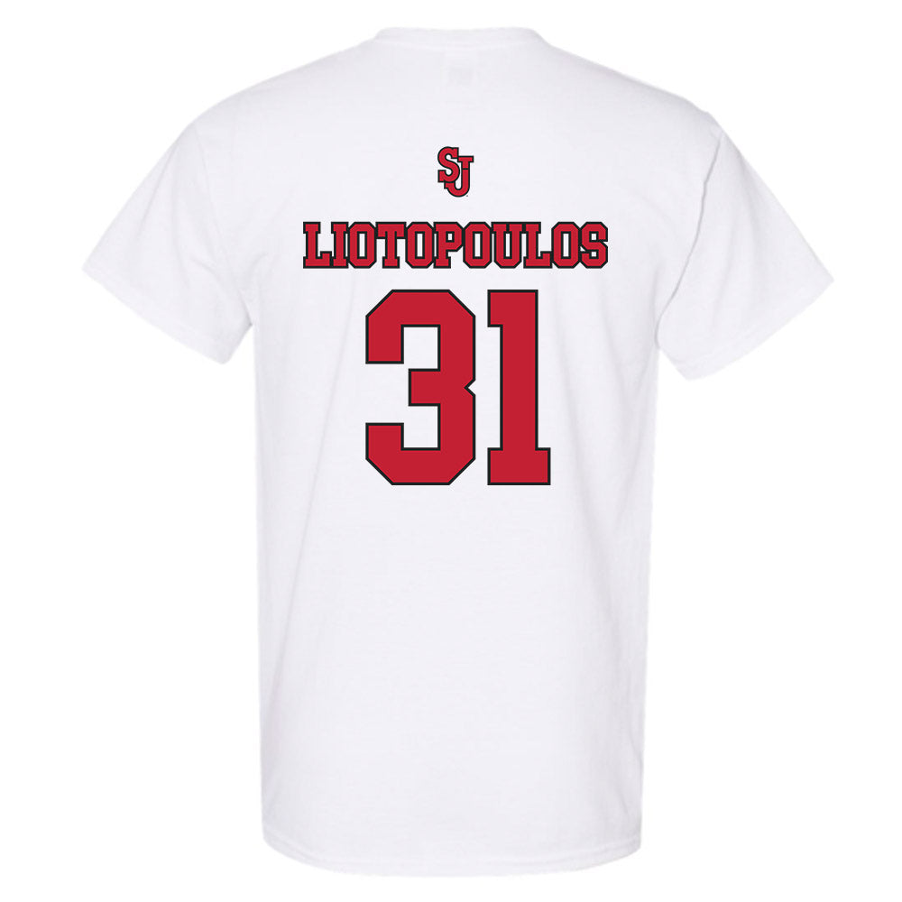 St. Johns - NCAA Men's Basketball : Lefteris Liotopoulos - Sports Shersey T-Shirt-1