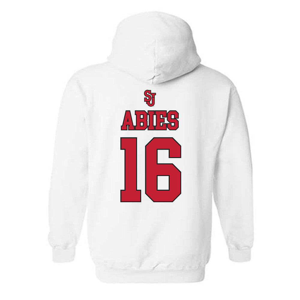 St. Johns - NCAA Women's Basketball : Daniela Abies - Sports Shersey Hooded Sweatshirt-1