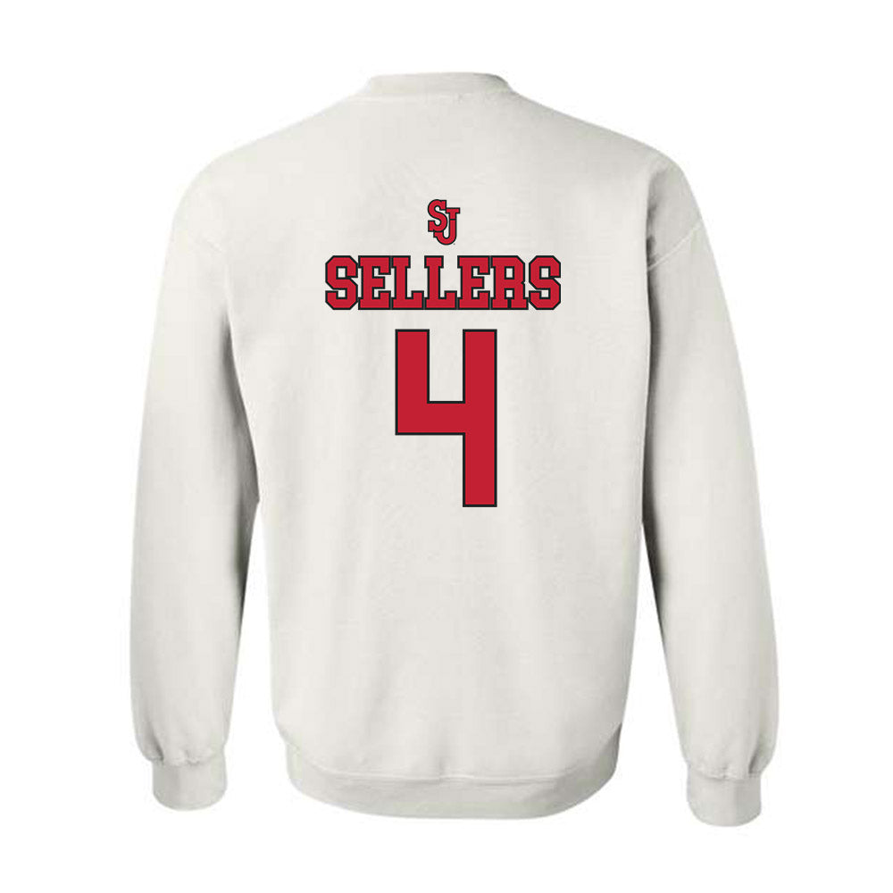 St. Johns - NCAA Men's Basketball : Oziyah Sellers - Sports Shersey Crewneck Sweatshirt-1