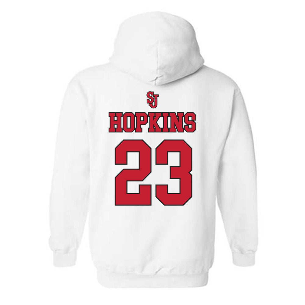 St. Johns - NCAA Men's Basketball : Bryce Hopkins - Sports Shersey Hooded Sweatshirt-1