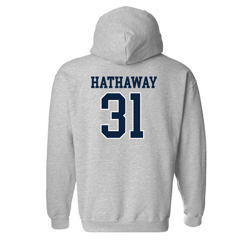 Xavier - NCAA Women's Lacrosse : Genevieve Hathaway - Generic Shersey Hooded Sweatshirt-1
