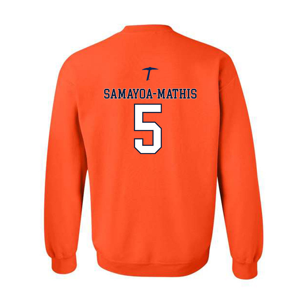 UTEP - NCAA Women's Basketball : Heaven Samayoa-Mathis - Sports Shersey Crewneck Sweatshirt-1