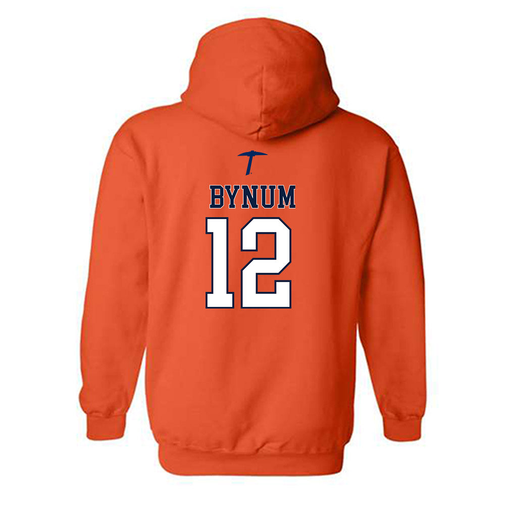 UTEP - NCAA Men's Basketball : Ahamad Bynum - Sports Shersey Hooded Sweatshirt-1
