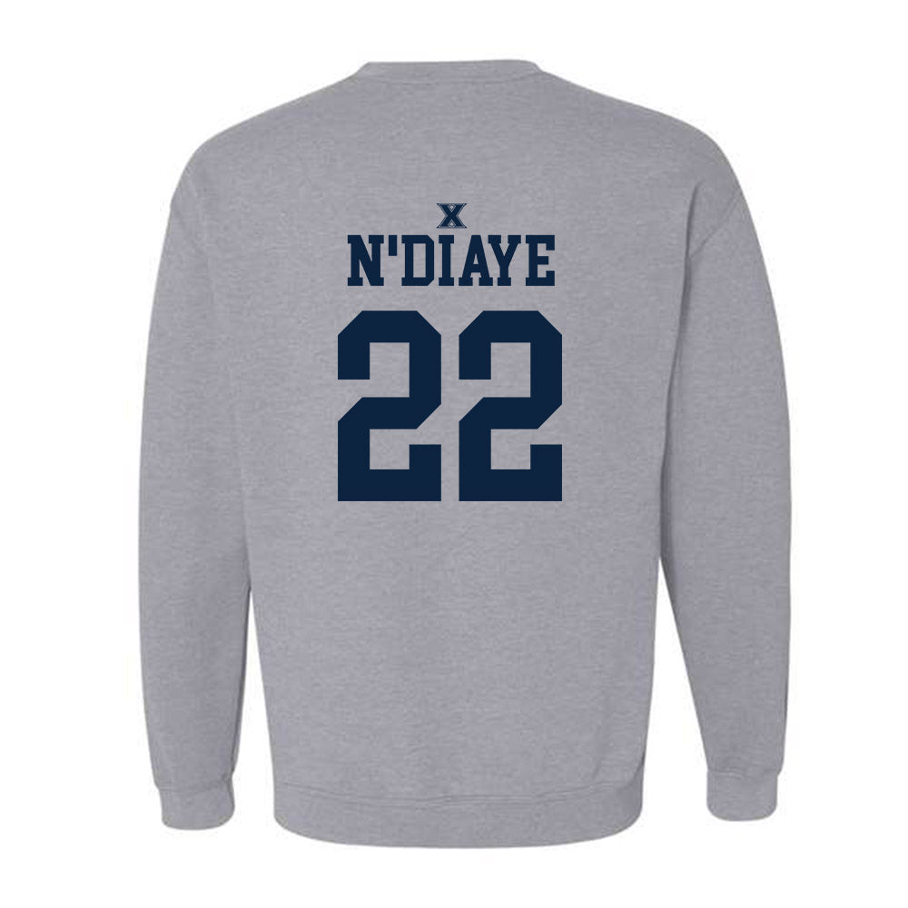 Xavier - NCAA Men's Basketball : Pape N'Diaye - Sports Shersey Crewneck Sweatshirt-1