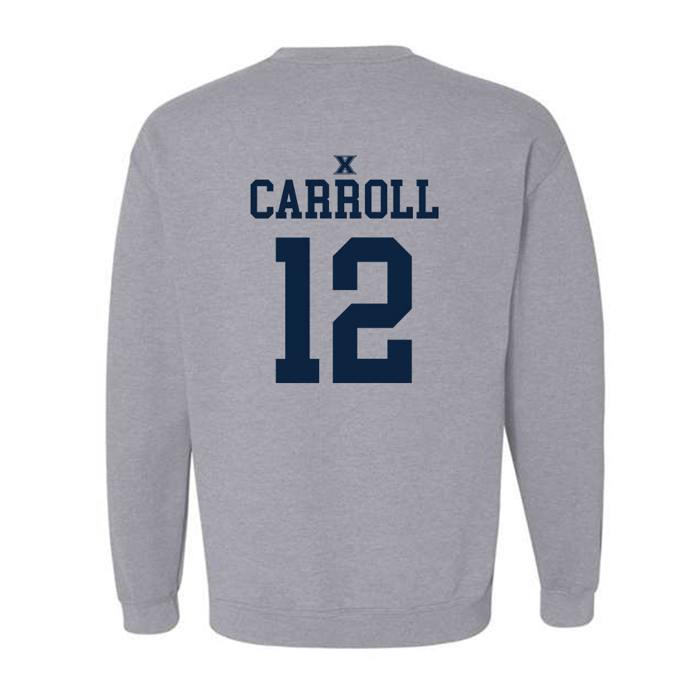 Xavier - NCAA Men's Basketball : Tre Carroll - Sports Shersey Crewneck Sweatshirt-1