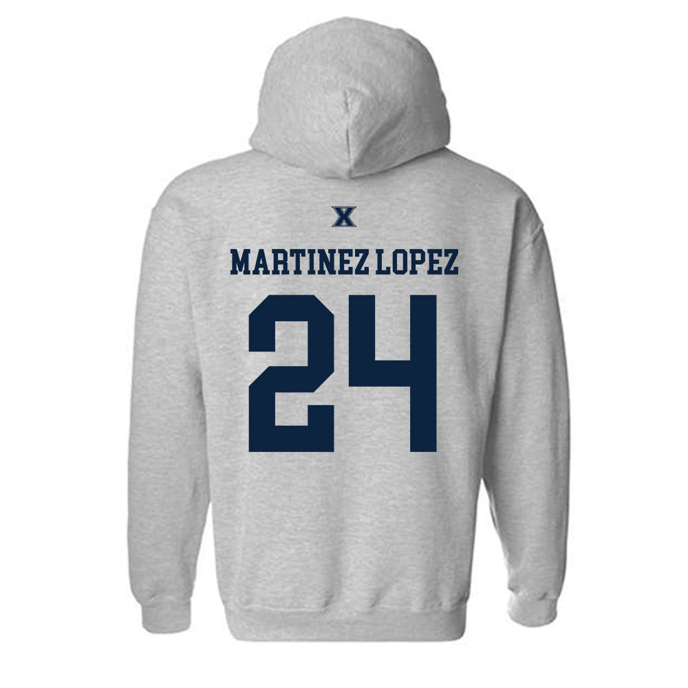 Xavier - NCAA Women's Basketball : Lucia Martinez Lopez - Sports Shersey Hooded Sweatshirt-1