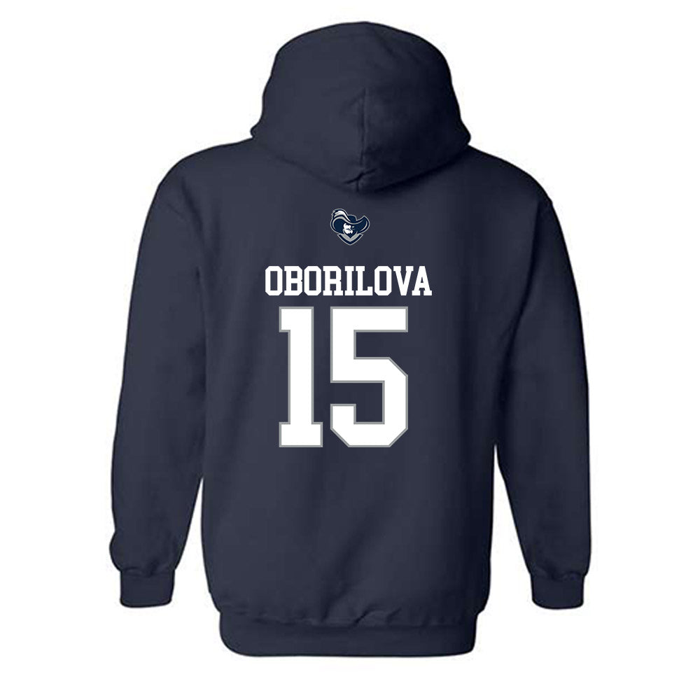 Xavier - NCAA Women's Basketball : Petra Oborilova - Sports Shersey Hooded Sweatshirt-1