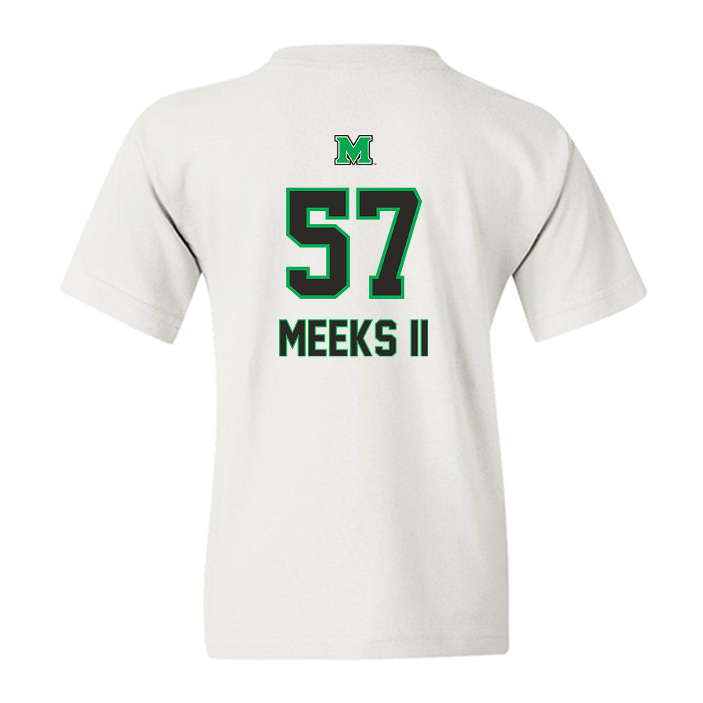 Marshall - NCAA Football : Eric Meeks II - Generic Shersey Youth T-Shirt-1