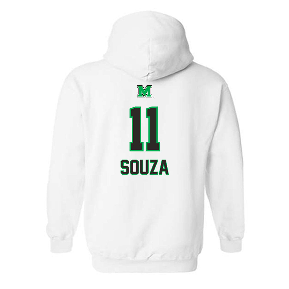 Marshall - NCAA Men's Soccer : Joao Pedro Souza - Generic Shersey Hooded Sweatshirt
