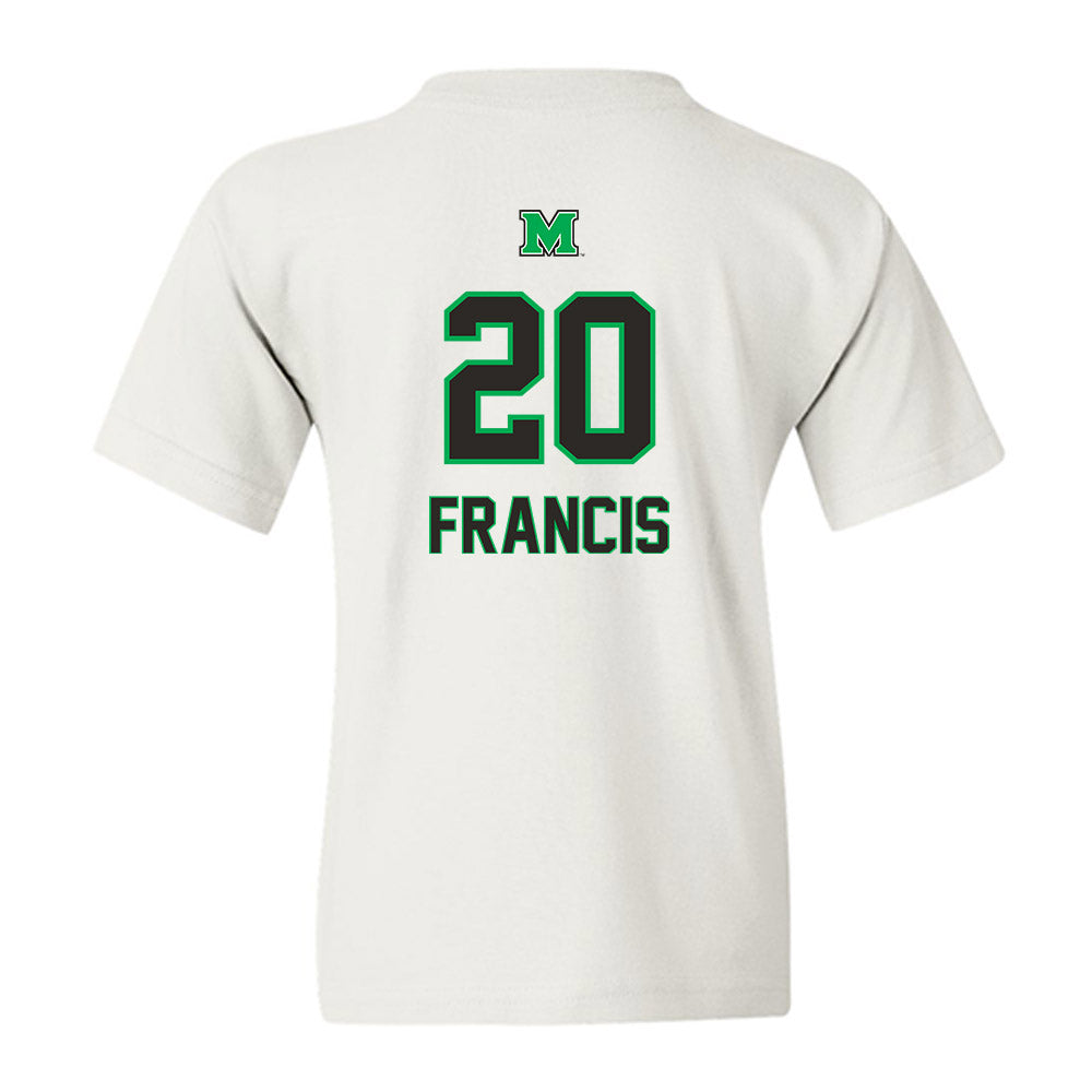Marshall - NCAA Men's Soccer : Keaviano Francis - Generic Shersey Youth T-Shirt-1
