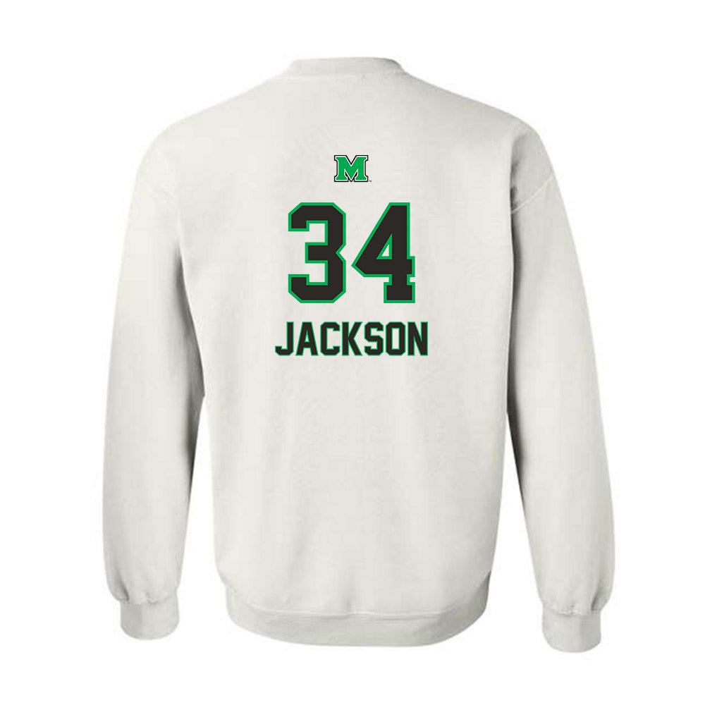 Marshall - NCAA Football : Stanley Jackson - Generic Shersey Crewneck Sweatshirt-1