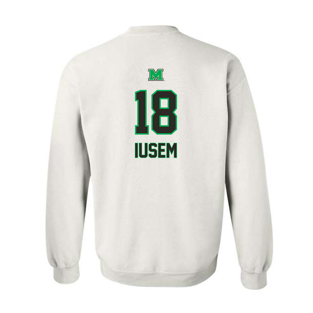 Marshall - NCAA Men's Soccer : Agust�n Iusem - Generic Shersey Crewneck Sweatshirt